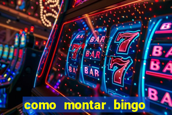 como montar bingo brinquedos toia